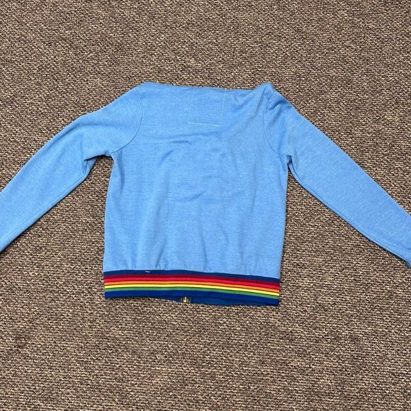 Aviator Nation Large Blue Hoodie Jacket Zipper, Mint Condition, Limited Edition - Picture 3 of 5